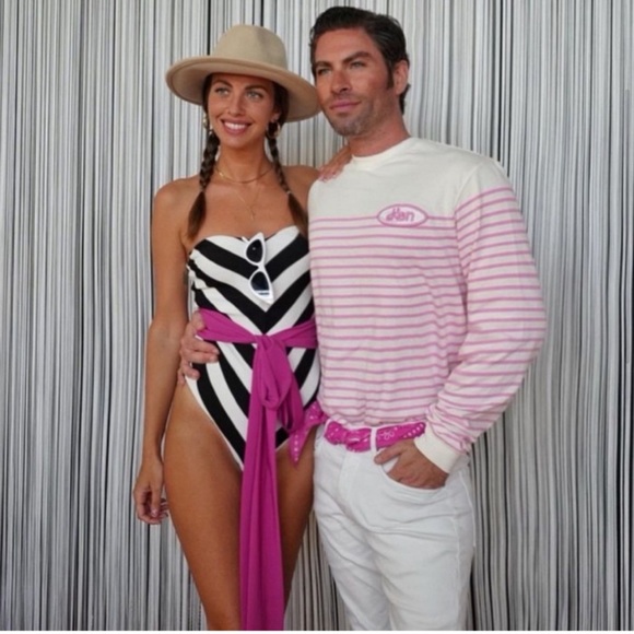 BARBIE X ZARA STRIPED SWIMSUIT - Picture 2 of 16